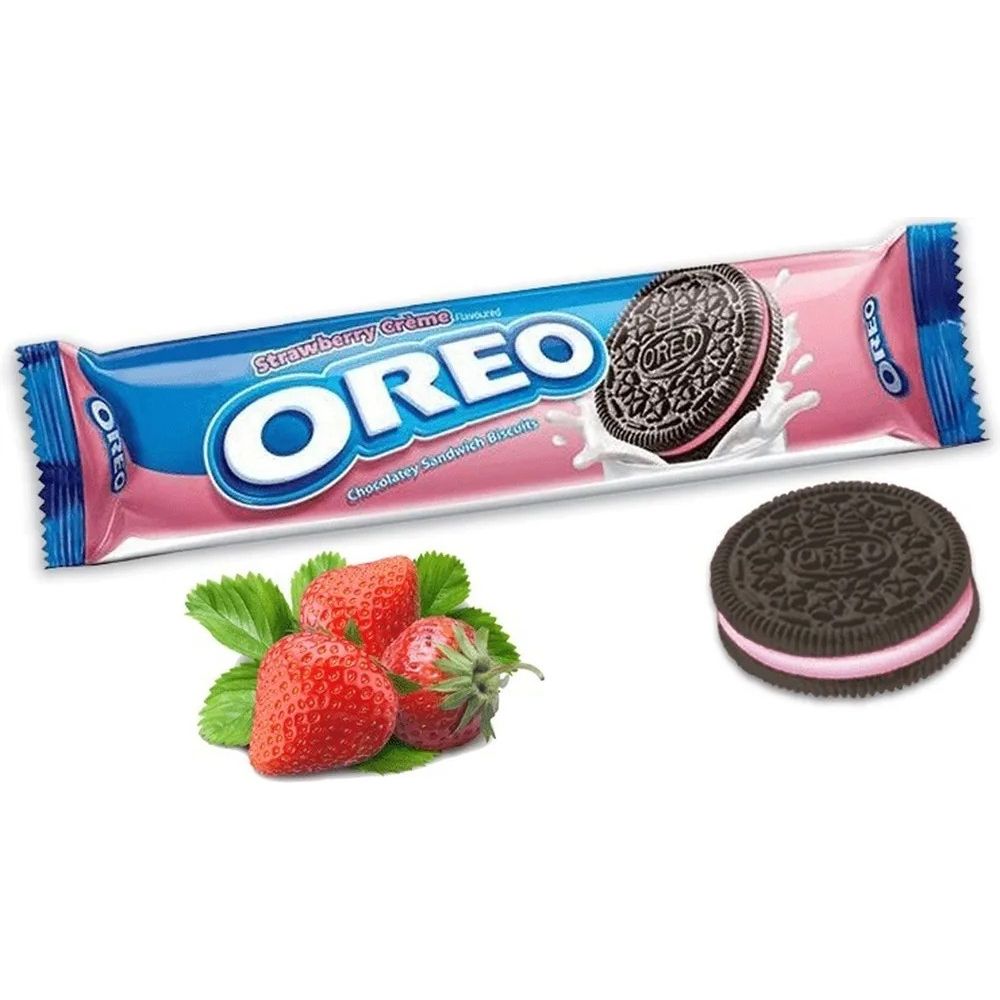 ОРЕО Печенье 95 г. (1х28) Клубничное